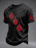 Men's Blood Cancer Awareness Graphic T-Shirt