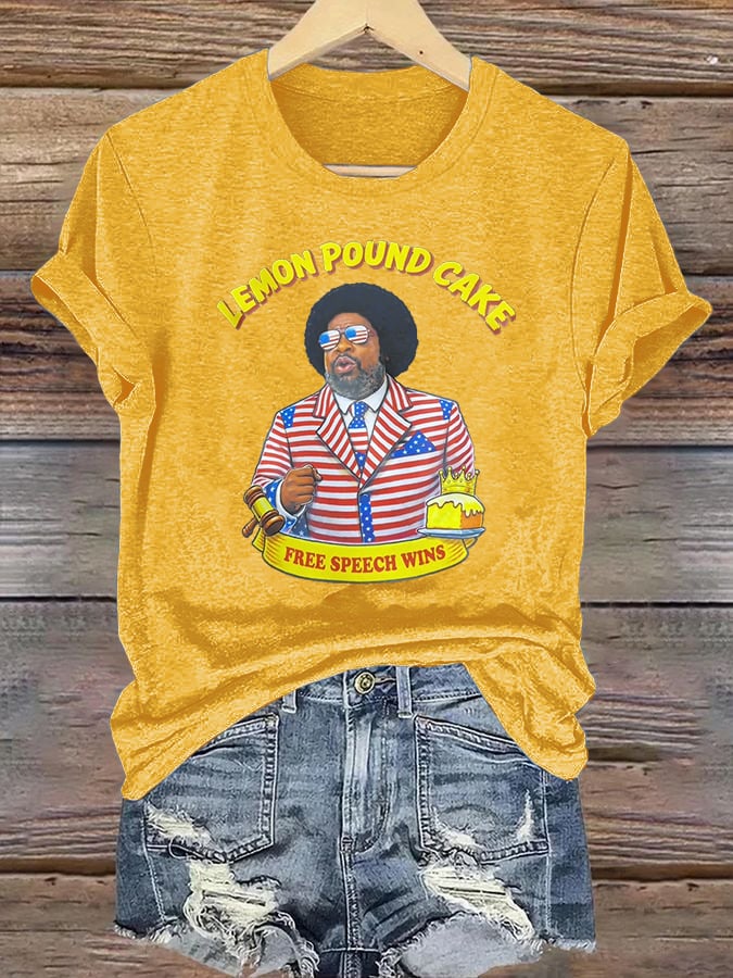Women's   Lemon Pound Cake  Printed T-Shirt