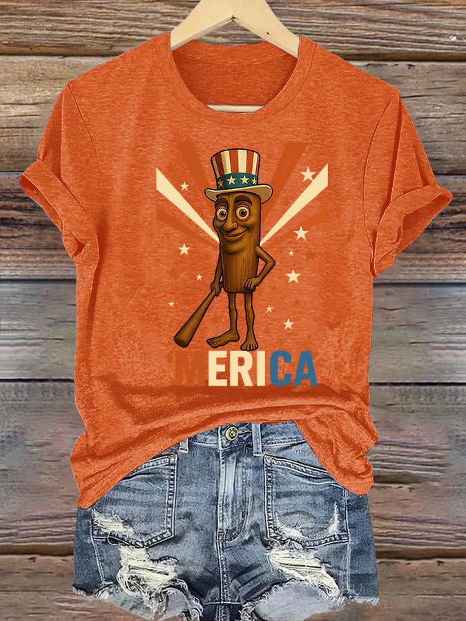 Women's MERICA Print T-Shirt