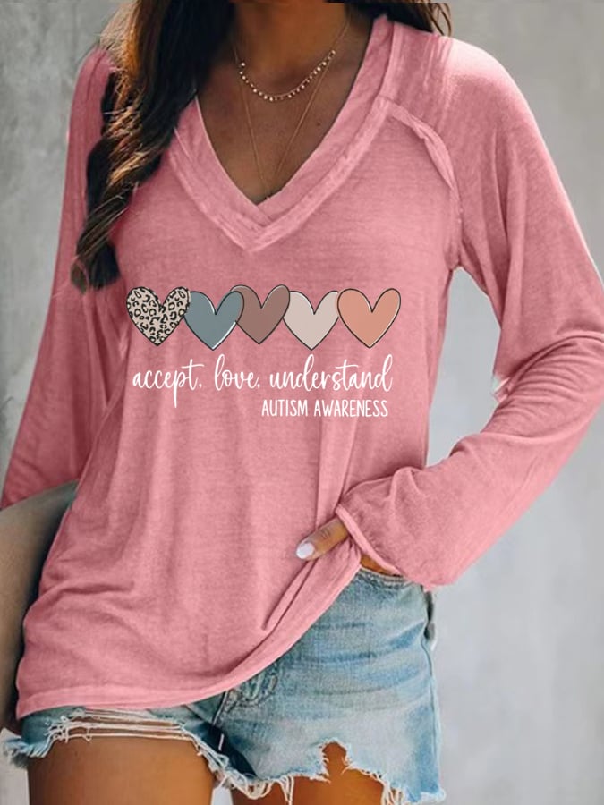 Women's Autism Awareness T Shirt