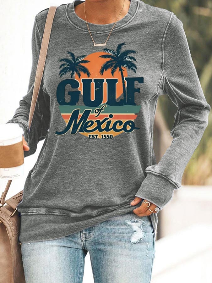 Women's Gulf of Mexico Est 1550 Printed Short-Sleeved T-Shirt