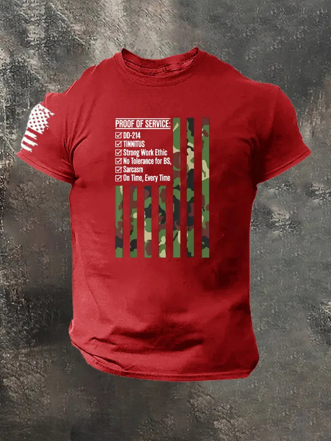 Proof Of The Service Pattern 100% Cotton T-Shirt