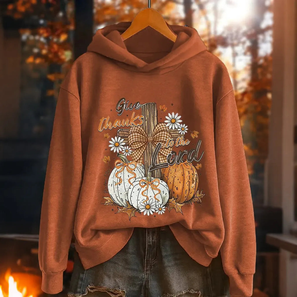 Women's Give Thanks To The Lord For He Is Good Psalm Hoodie