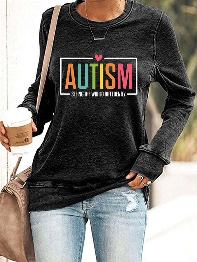 Women'S  Autism Acceptance Casual Sweatshirt