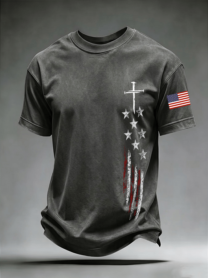 Men's Casual Printed Short-Sleeve T-Shirt