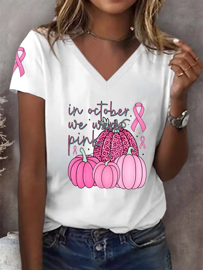Women's In October we Wear Pink T-Shirt