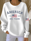 Women's Casual Print Long Sleeve Knit Top