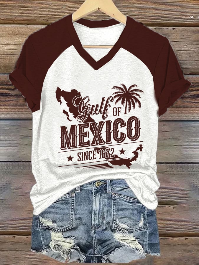 Women's Gulf of Mexico Print Casual T-Shirt