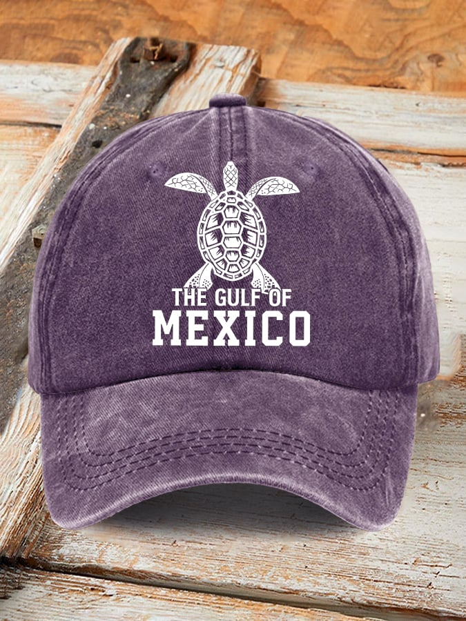Retro Gulf Of Mexico Stay Salty And Resist Printed Baseball Cap