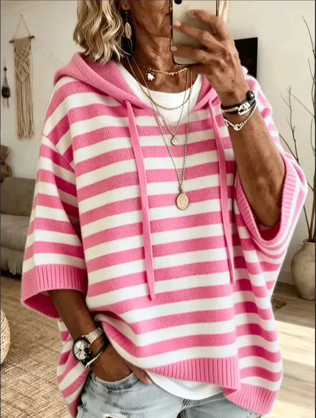 Women'S Knitted Sweater Oversized Hoodie