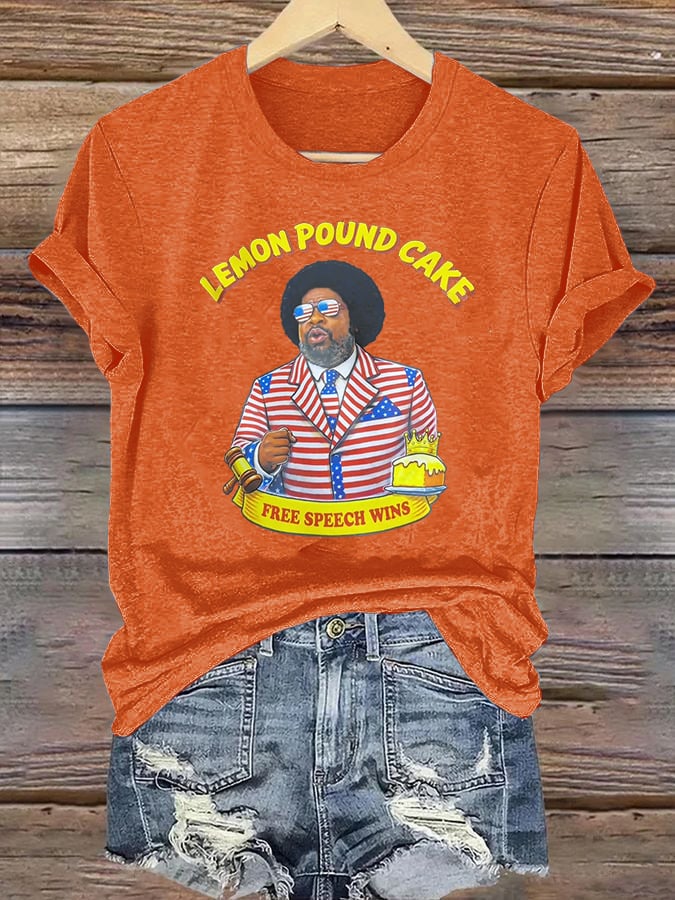 Women's   Lemon Pound Cake  Printed T-Shirt