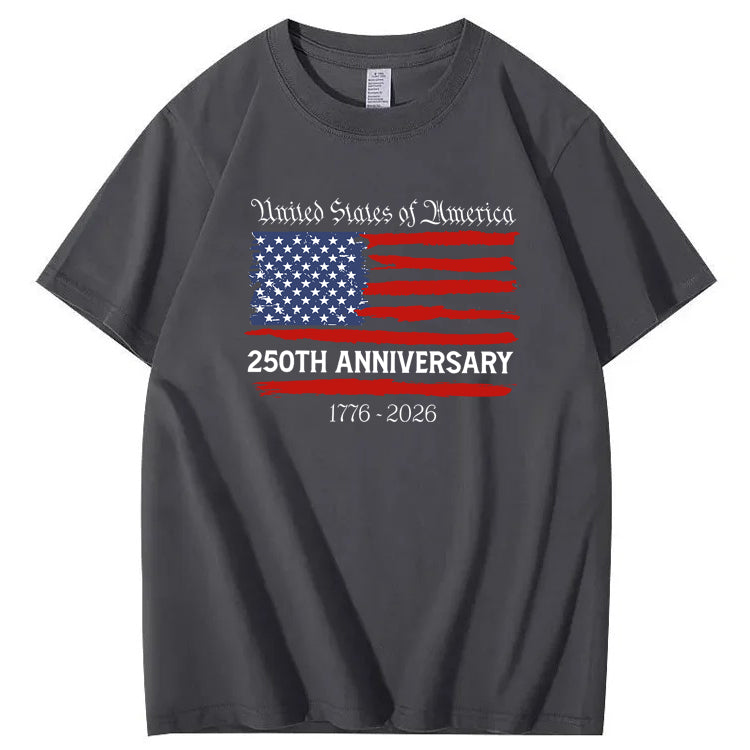 United States Of America 250th Anniversary 1776-2026 100% Cotton T-Shirt