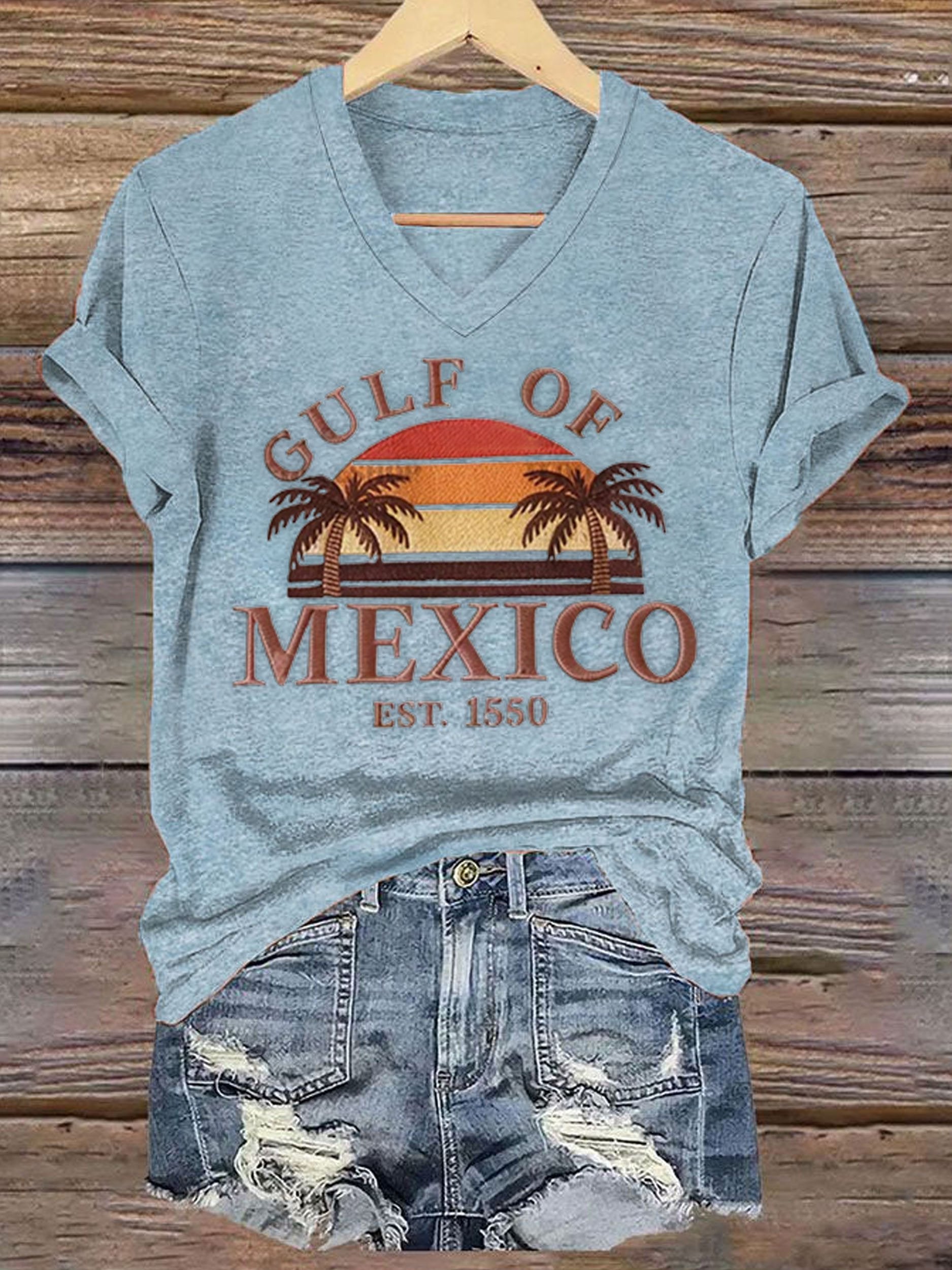 Women's Gulf of Mexico Printed Short-Sleeved T-Shirt