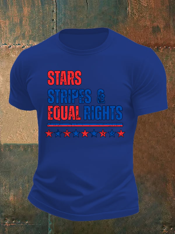 Men's The Stars and Stripes Print T-Shirt