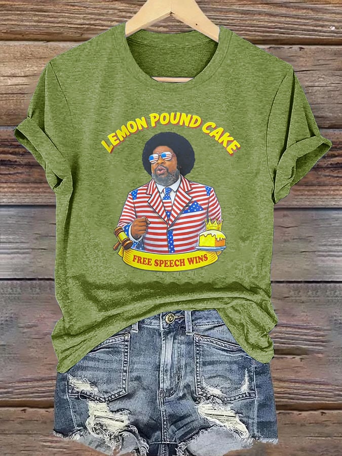 Women's   Lemon Pound Cake  Printed T-Shirt
