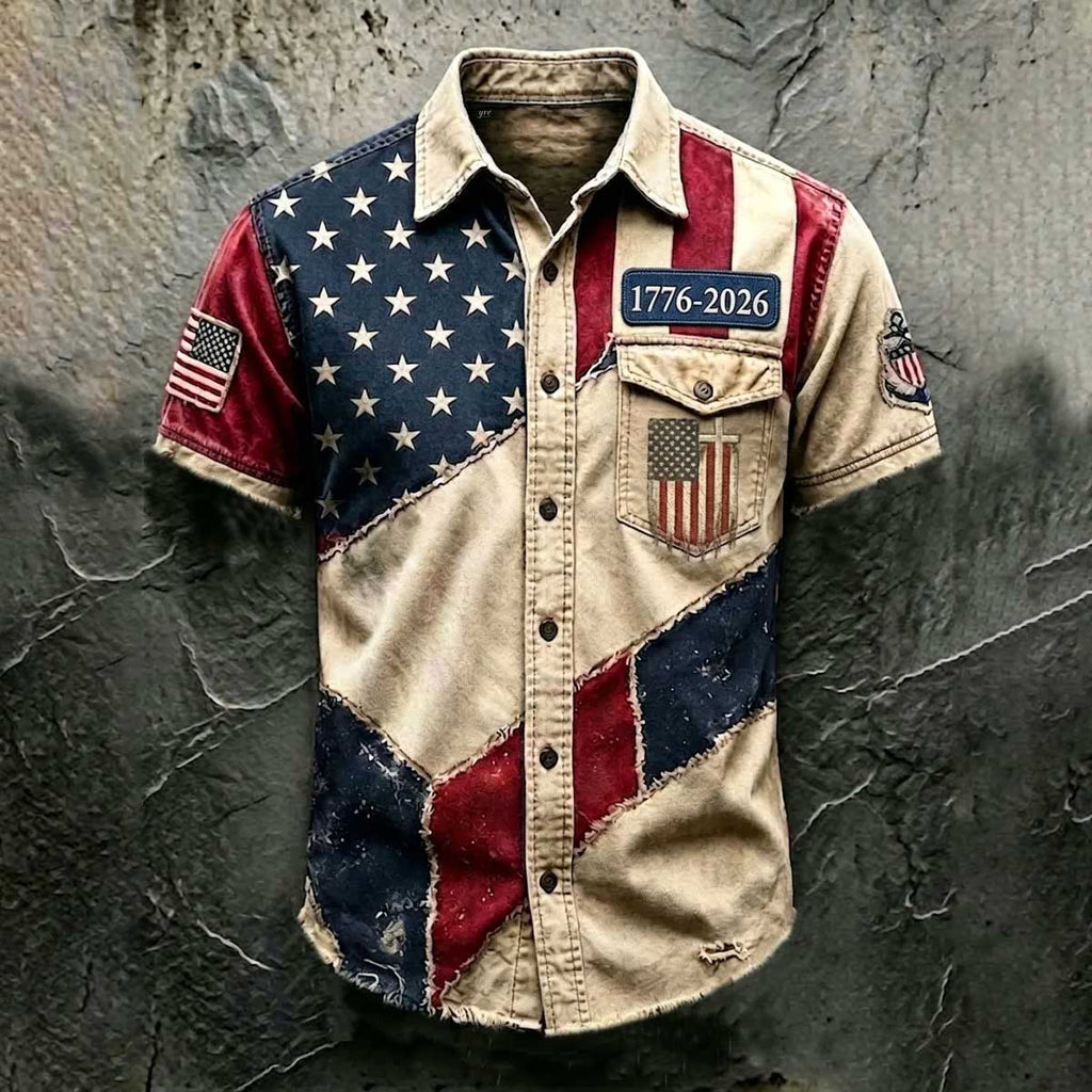 Men'S 250Th Anniversary National Print  Shirt
