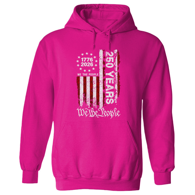 250 Anniversary USA Shirts Mens 250th American Flag Cotton Hooded Sweatshirt