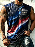 Men's 250th Anniversary Print Crew Neck Vest