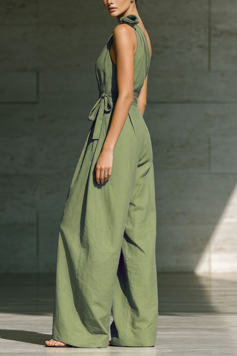 📦📦LAST DAY SAVE 49% ⏰Elegant Off-the-shoulder Loose Linen Jumpsuit