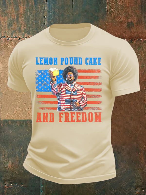 Men's Lemon Pound Cake  Printed T-Shirt