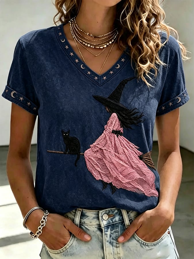 Women's Casual Print Short-Sleeve T-Shirt