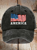 Retro I Identify As An American Print Baseball Cap