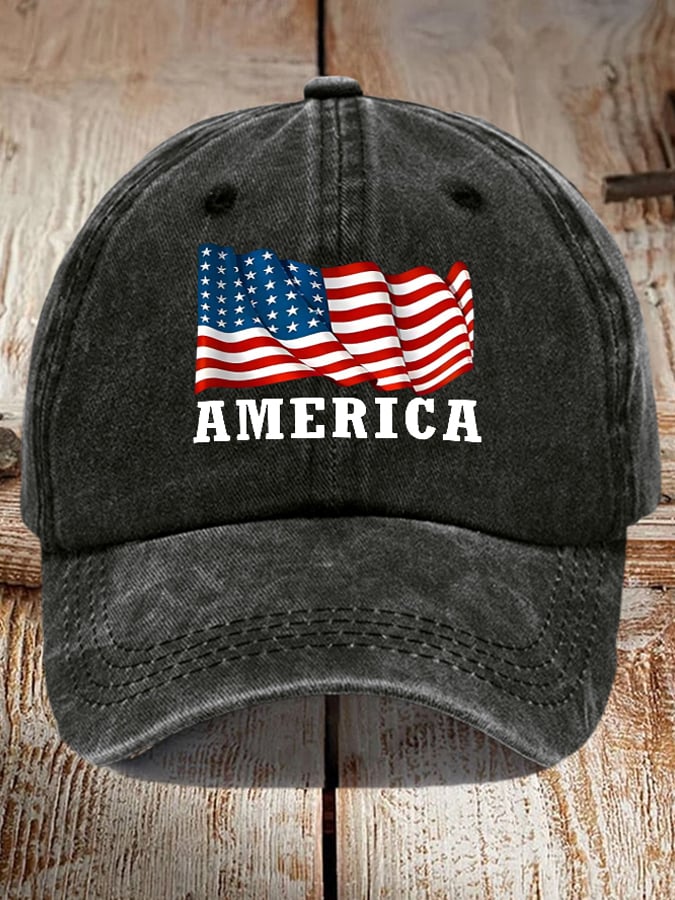 Retro I Identify As An American Print Baseball Cap
