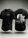 Men's Vintage Signature Graphic Memorial Print T-Shirt