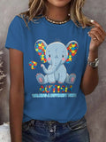 Women's Autism Print T-Shirt