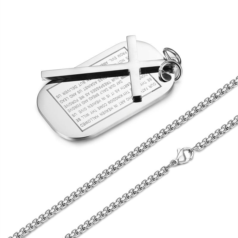 Men's Cross Military Brand Necklace