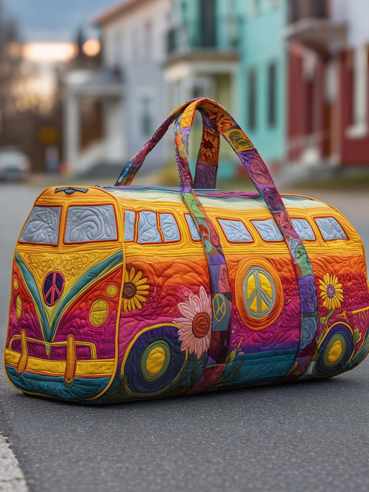 Hippie Van Quilted Duffle Bag