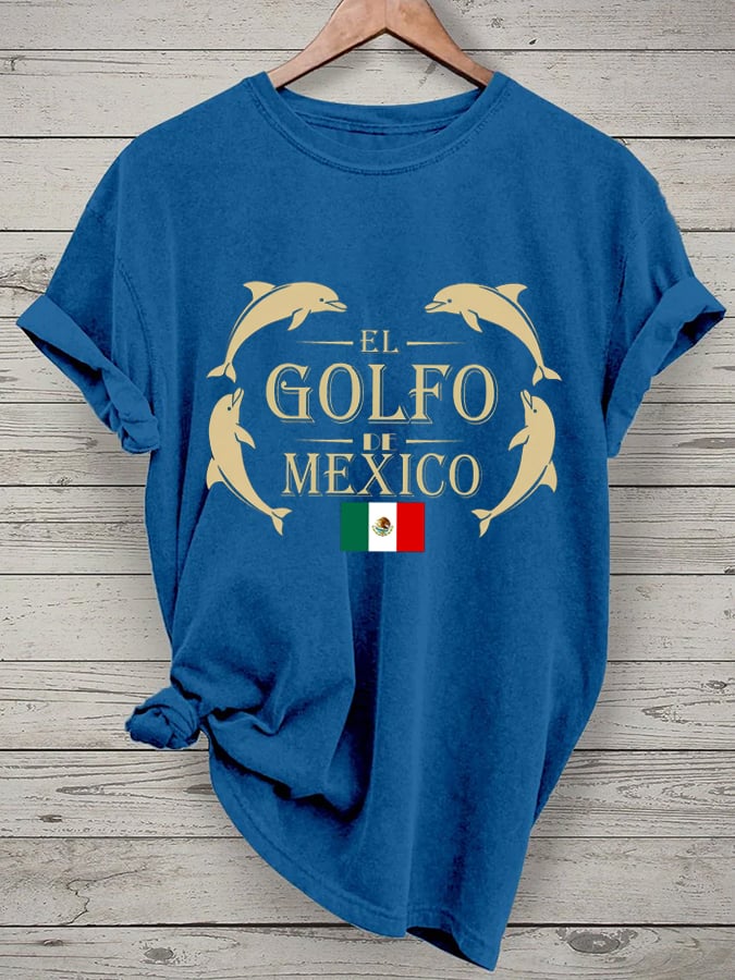 Women's "The Gulf of Mexico" Printed Casual T-Shirt