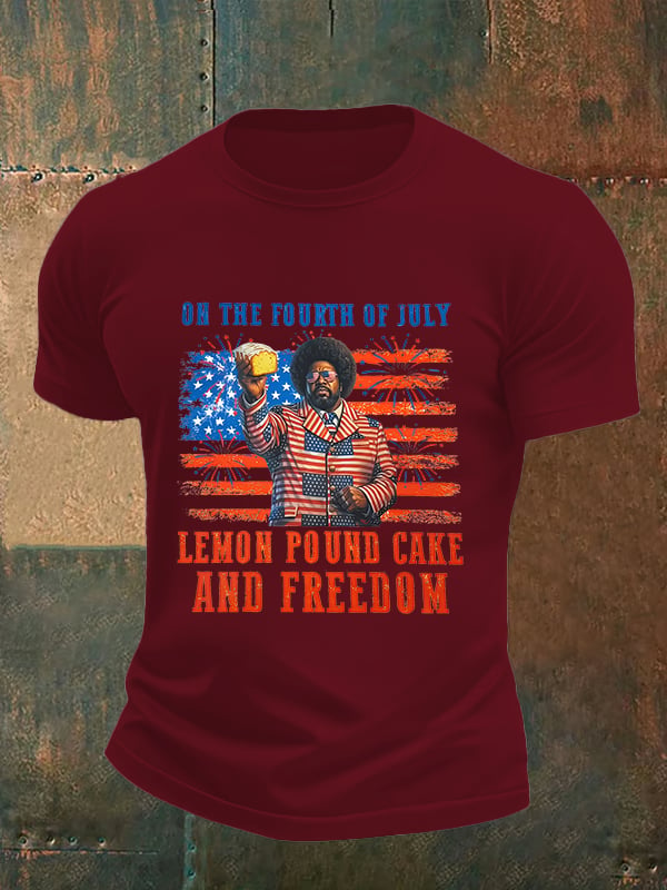 Men's Lemon Pound Cake  Printed T-Shirt