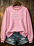 Women’s Tribute To Country Music Legend Dolly Parton Graphic Crewneck Sweatshirt