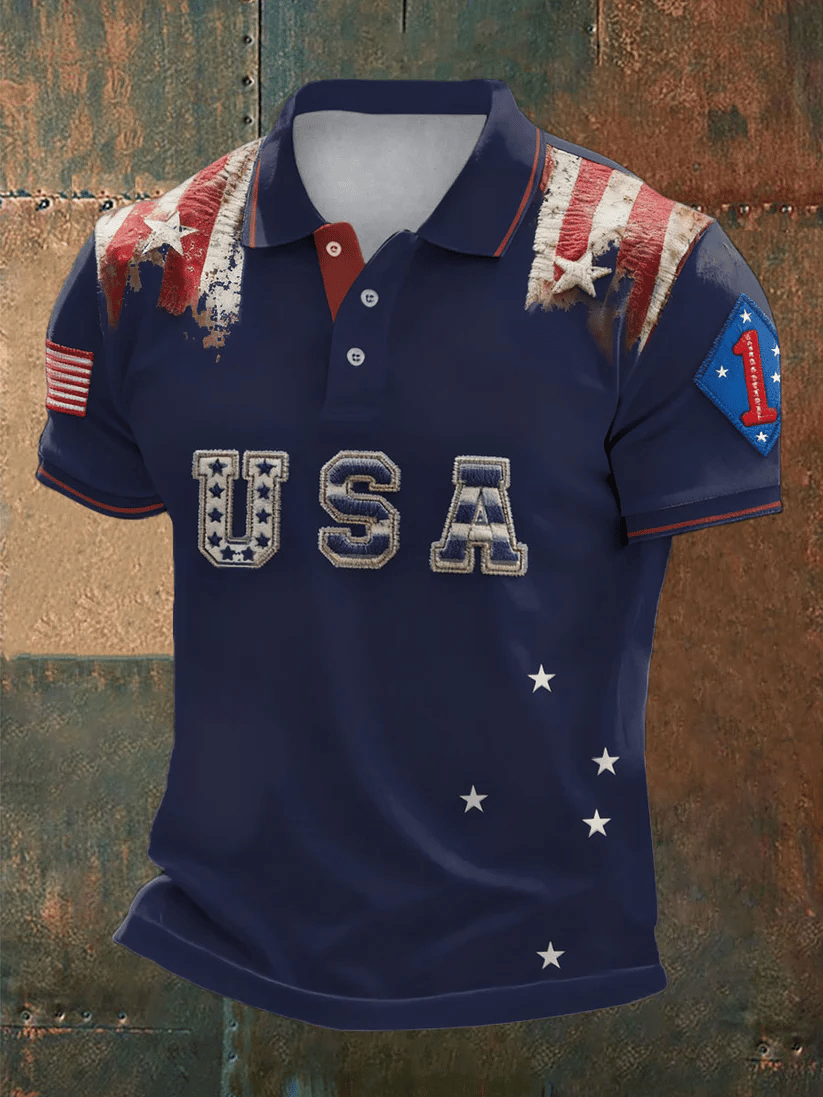 Men's 250th Anniversary Print Polo Shirt