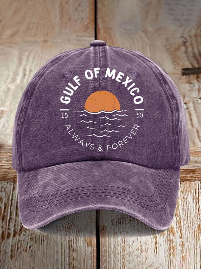 Gulf Of Mexico Print Baseball Cap