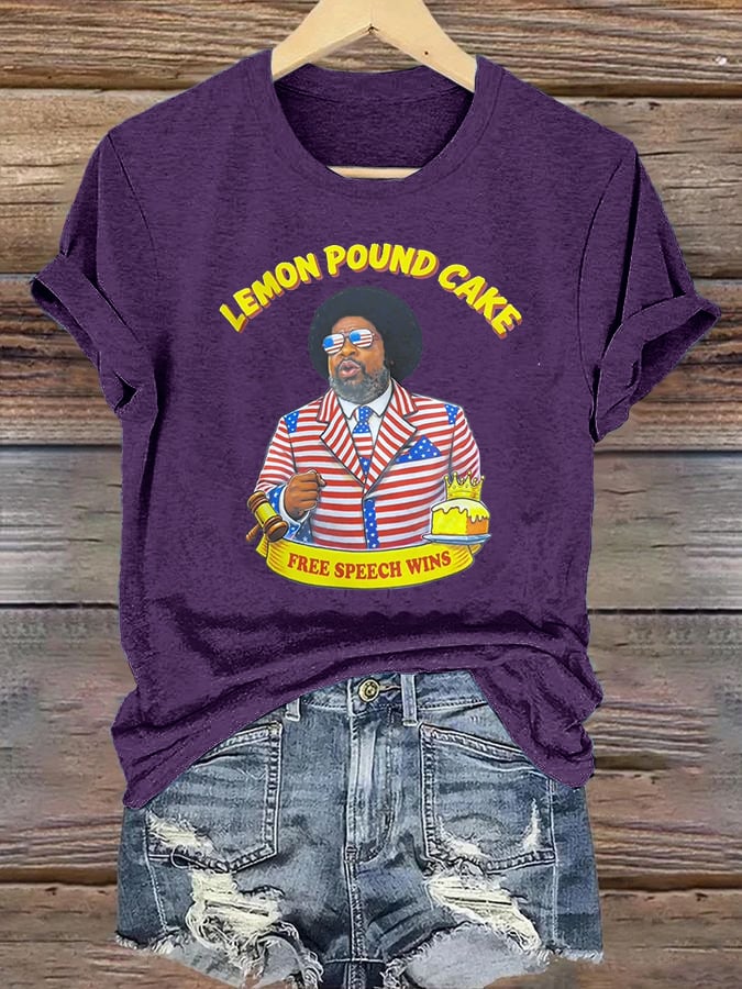 Women's   Lemon Pound Cake  Printed T-Shirt