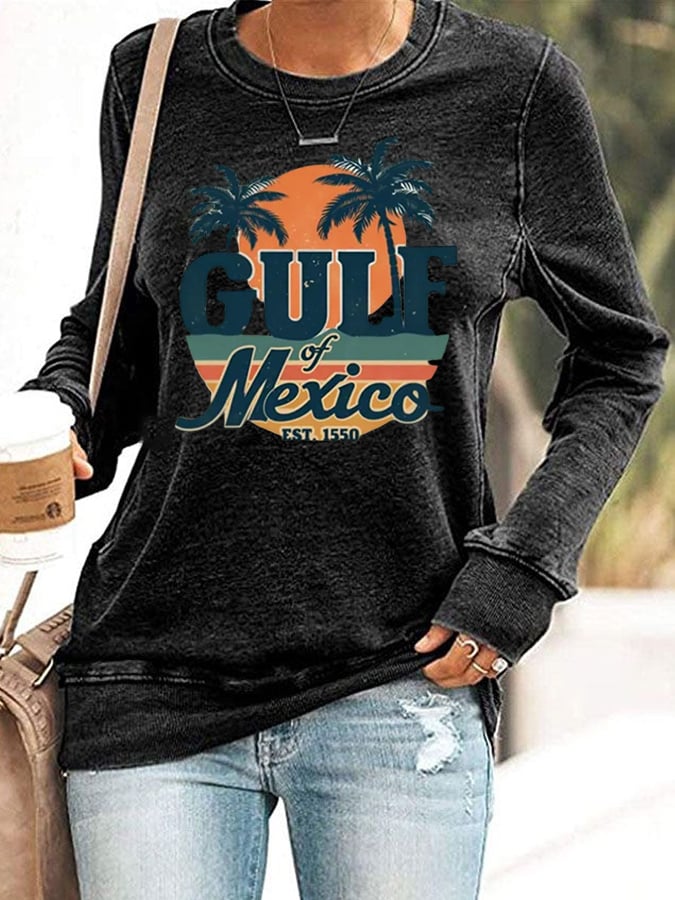 Women's Gulf of Mexico Est 1550 Printed Short-Sleeved T-Shirt