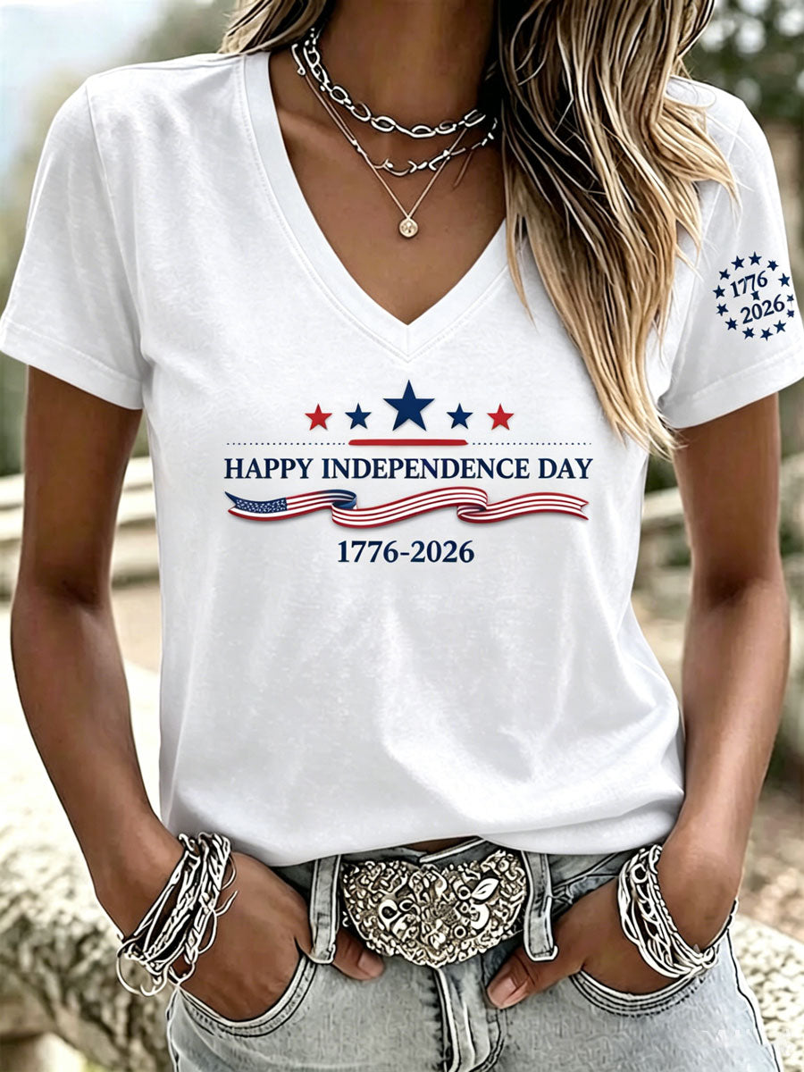 Women's Independence Day Casual T-shirt