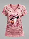 Women's Breast Cancer Halloween  Print Hoodie