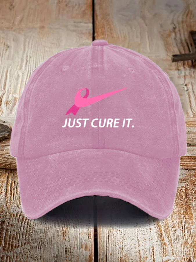 Unisex  JUST CURE IT Print  Cap
