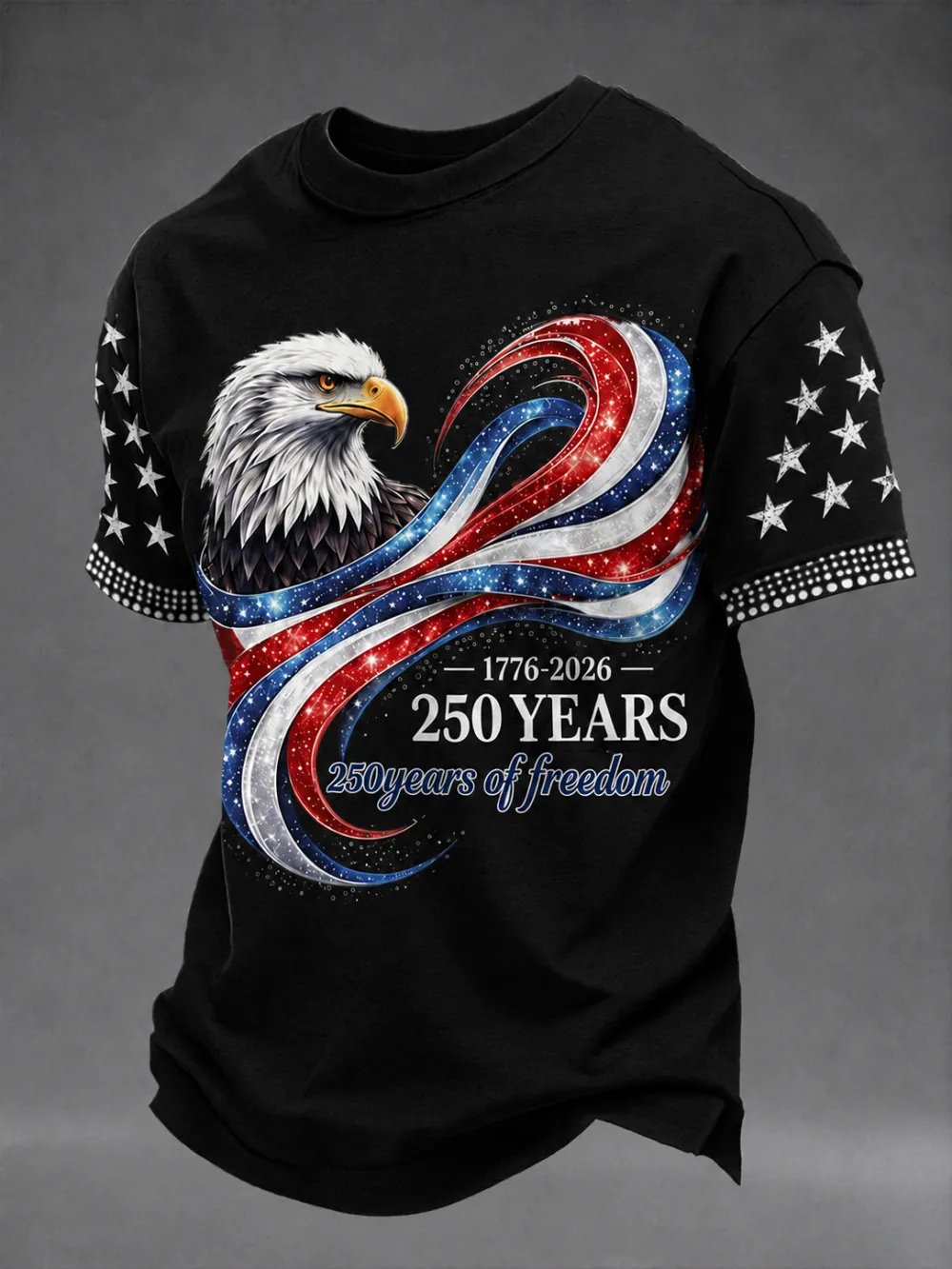 Men's American Anniversary Short-Sleeve Crew Neck T-Shirt