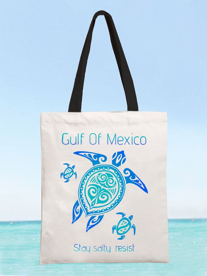 Unisex Gulf Of Mexico Casual Canvas Bag