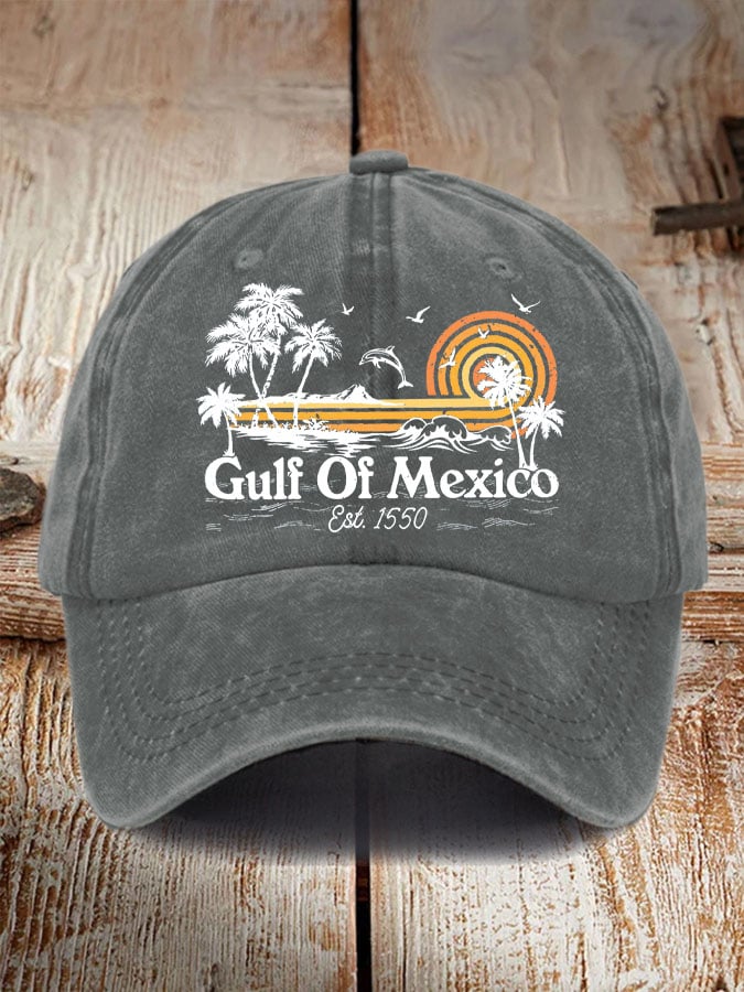 Gulf Of Mexico Print Baseball Cap