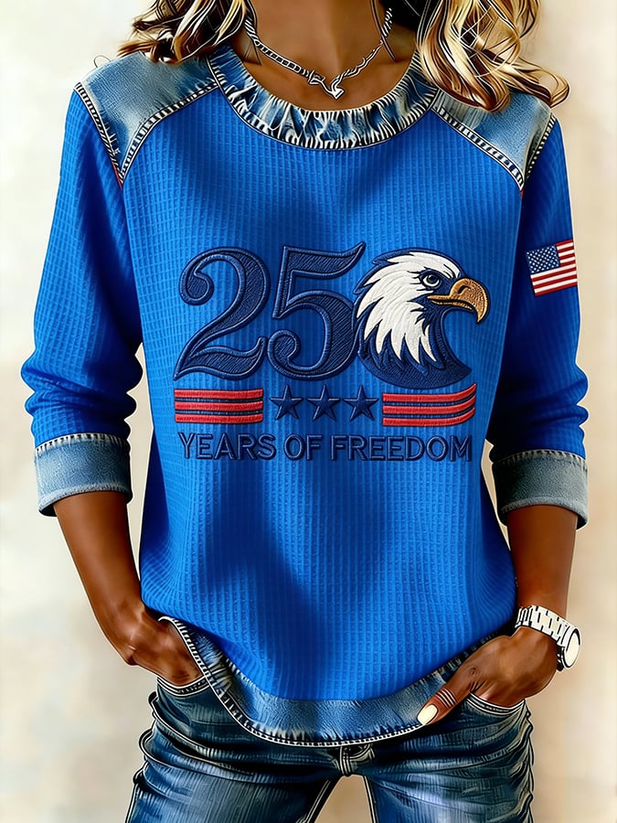 Women's 250th Anniversary Printed Short-Sleeved T-Shirt