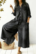 Women's Cozy And Casual Cotton Jumpsuit