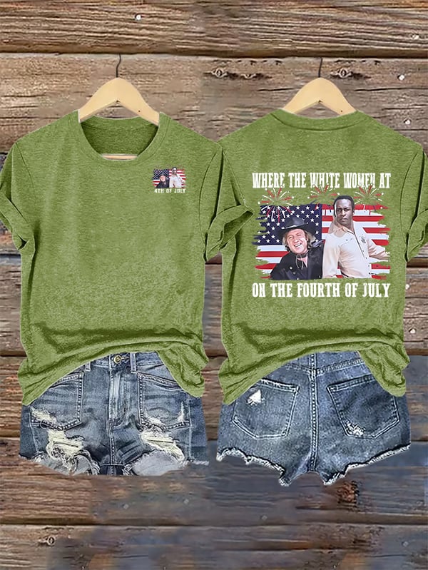 Women's  ON THE FOURTH OF JULY  Print T-Shirt