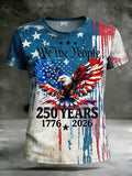 Men's USA 250th Anniversary T-Shirt | 1776-2026 Freedom Eagle Patriotic Tee