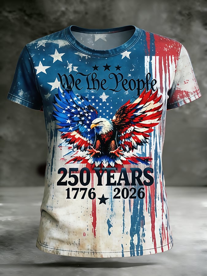 Men's USA 250th Anniversary T-Shirt | 1776-2026 Freedom Eagle Patriotic Tee