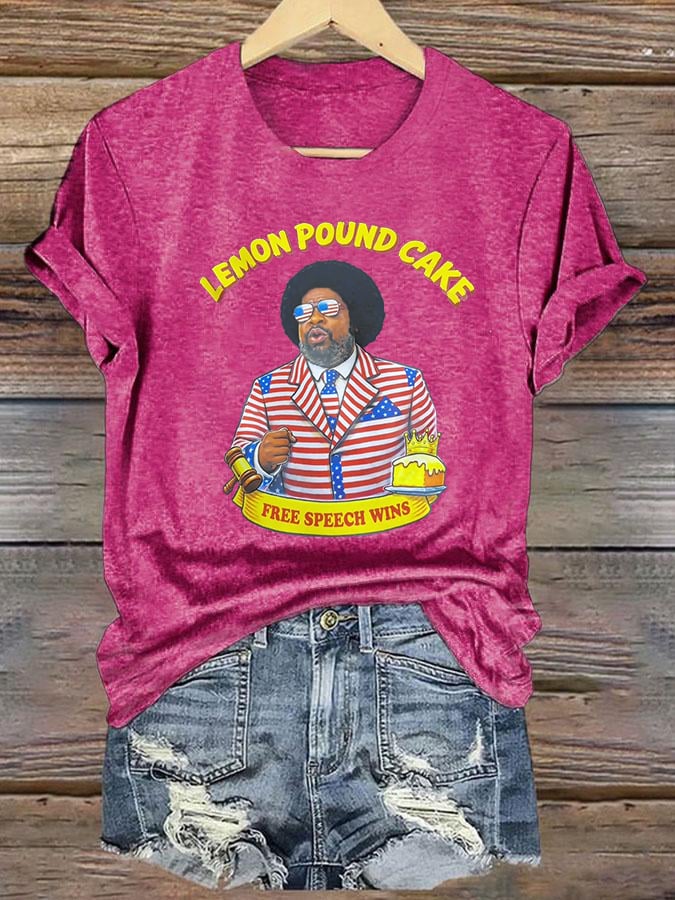 Women's   Lemon Pound Cake  Printed T-Shirt